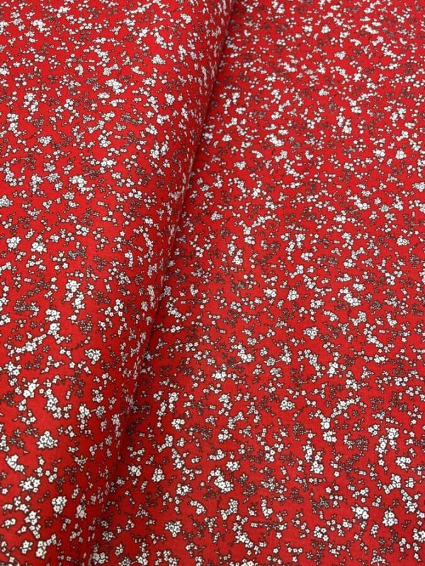 birlik1952 poplin kumaş basma sümerbank çıtır çiçek kumaş bandana kumaşı fabric cotton whosaledaisy flowers kırmızı red