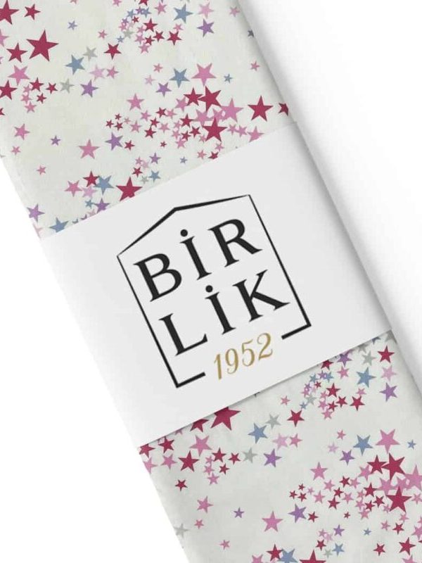birlik1952 63 tel poplin akfil kumaş fabric metrelik nevresimlik halley yıldızlar
