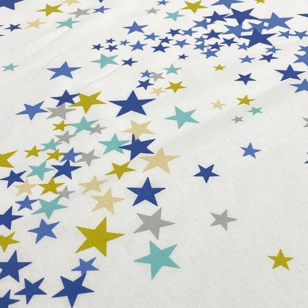 birlik1952 63 tel poplin akfil kumaş fabric metrelik nevresimlik halley yıldızlar