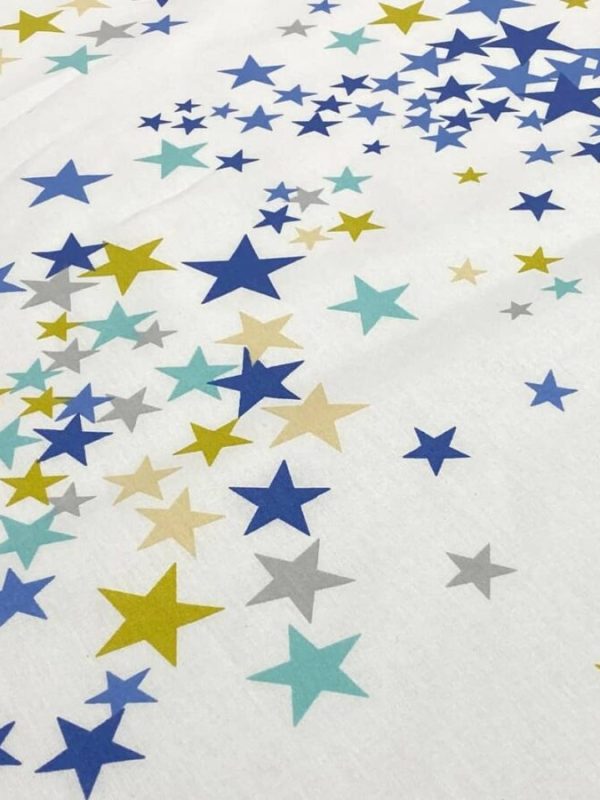 birlik1952 63 tel poplin akfil kumaş fabric metrelik nevresimlik halley yıldızlar