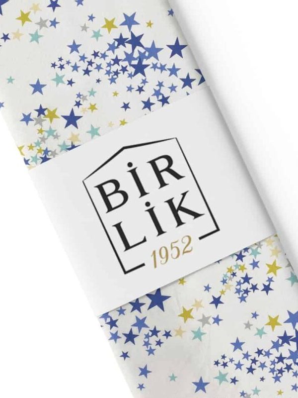 birlik1952 63 tel poplin akfil kumaş fabric metrelik nevresimlik halley yıldızlar
