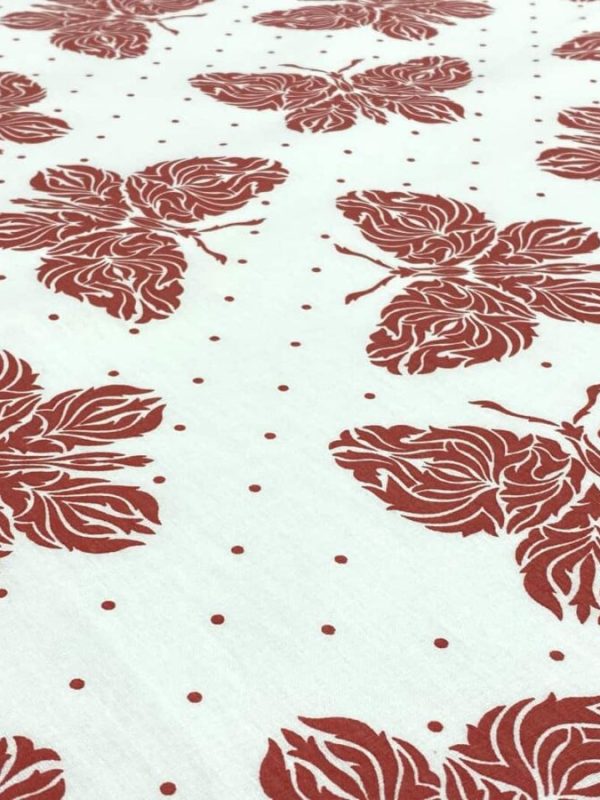 birlik1952 63 tel poplin akfil kumaş fabric metrelik nevresimlik kelebek