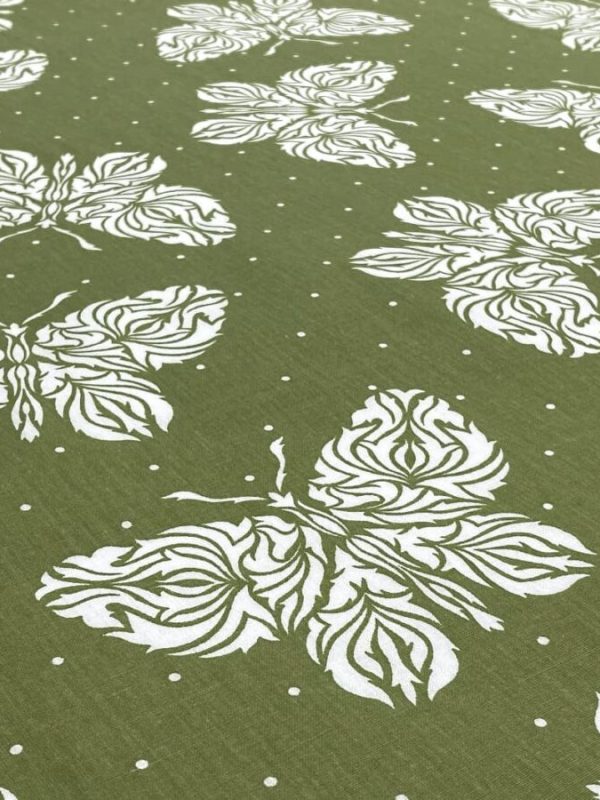 birlik1952 63 tel poplin akfil kumaş fabric metrelik nevresimlik kelebek