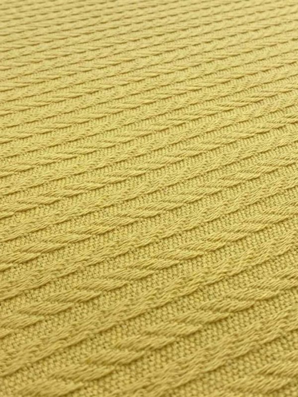 birlik1952 örgü örme pike kumaş fabric hardal