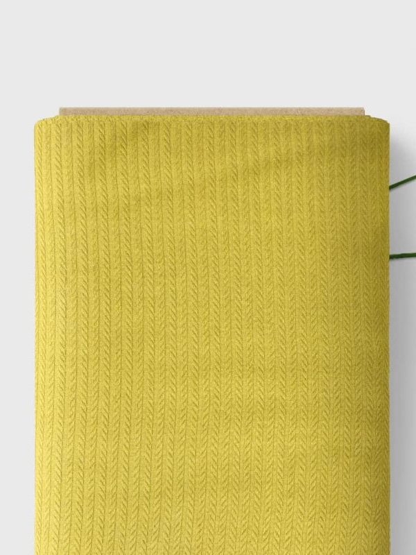 birlik1952 örgü örme pike kumaş fabric hardal