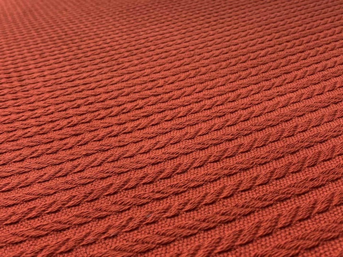 birlik1952 örgü örme pike kumaş fabric terracota