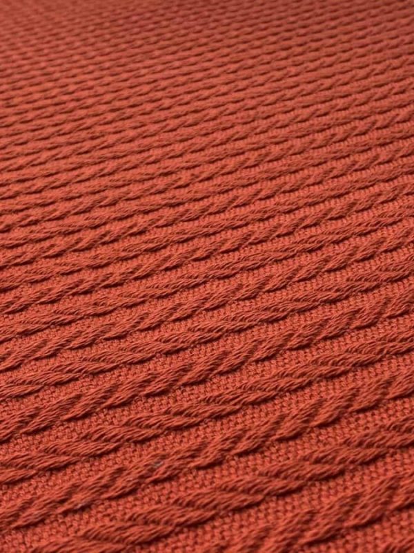 birlik1952 örgü örme pike kumaş fabric terracota