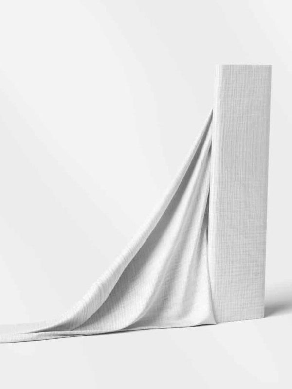 birlik1952 crinkle lunanino 4 kat müslin kumaş muslin fabric swaddle beyaz white