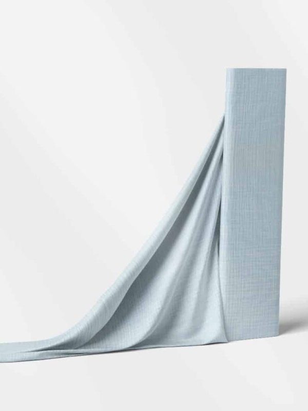 birlik1952 crinkle lunanino 4 kat müslin kumaş muslin fabric swaddle mavi