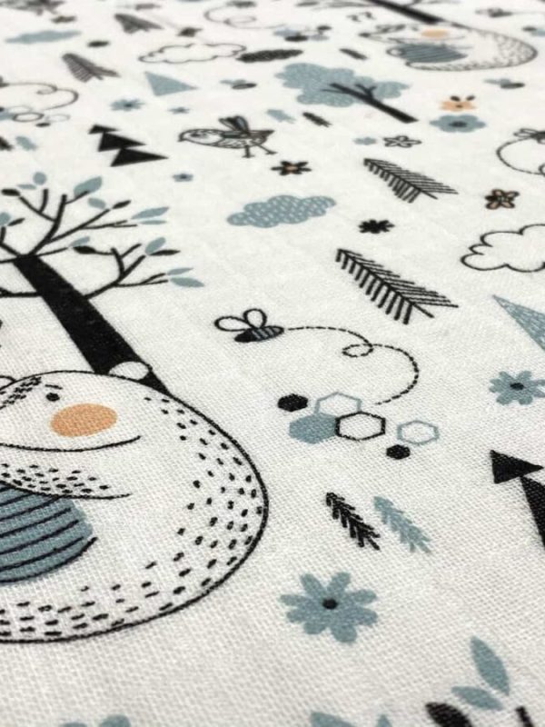 birlik1952 müslin kumaş muslin fabric meter metrelik baby kirpi