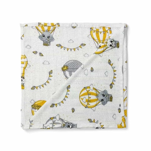 birlik1952 müslin kumaş muslin fabric baby swaddle blanket baloon kapadokya fil