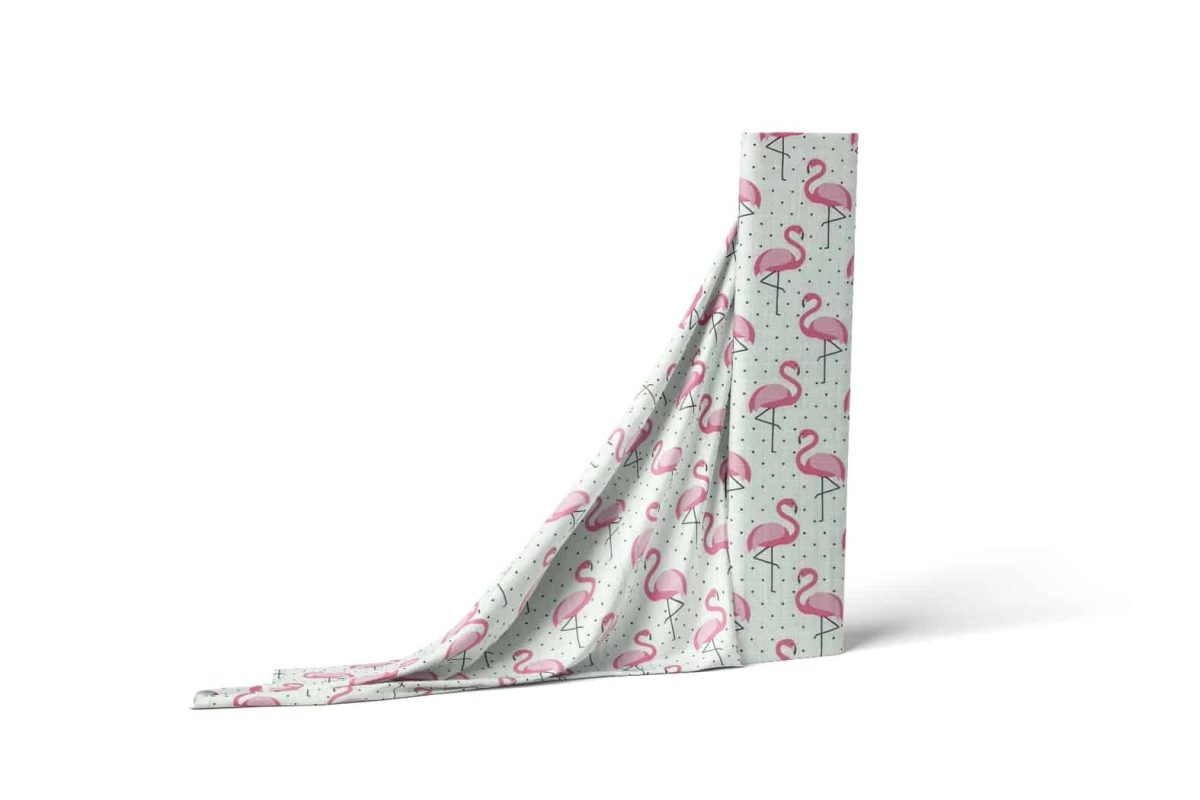 birlik1952 müslin kumaş muslin fabric meter metrelik baby flamingo