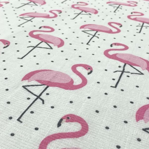 birlik1952 müslin kumaş muslin fabric meter metrelik baby flamingo