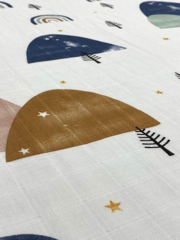 birlik1952 müslin kumaş muslin fabric meter metrelik baby rainbow ay