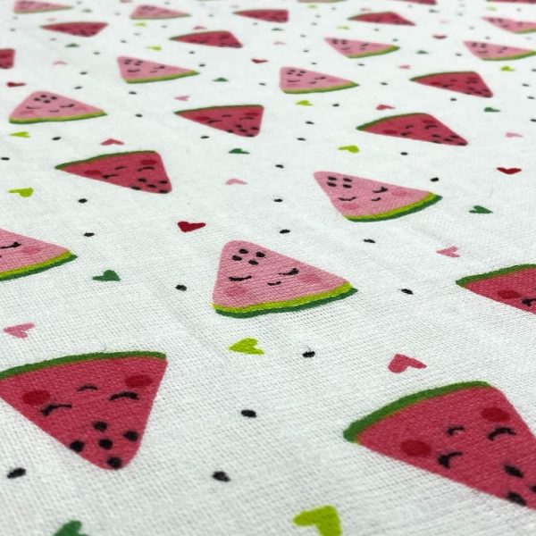 birlik1952 müslin kumaş muslin fabric meter metrelik baby karpuz watermelon
