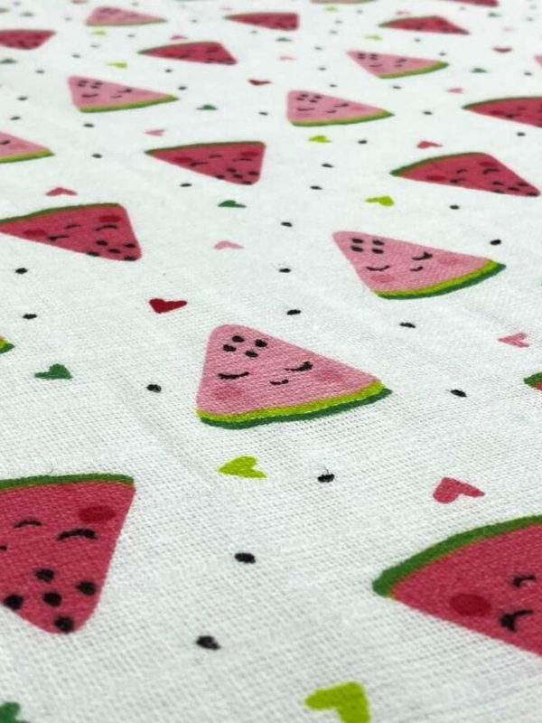 birlik1952 müslin kumaş muslin fabric meter metrelik baby karpuz watermelon