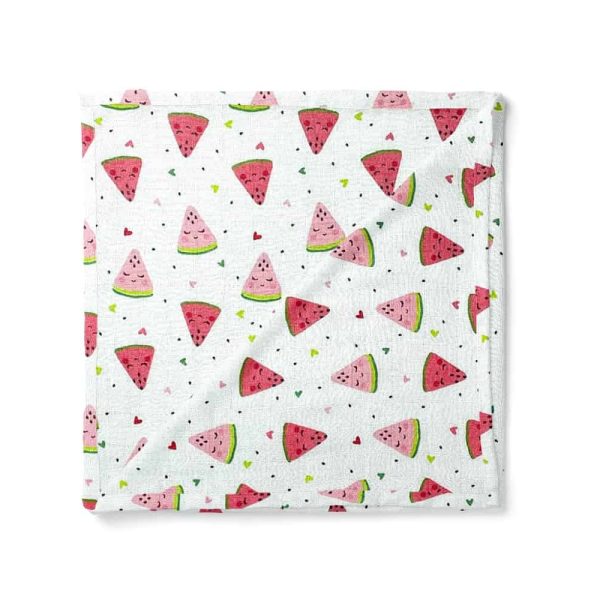 birlik1952 müslin kumaş muslin fabric baby swaddle blanket karpuz watermelon