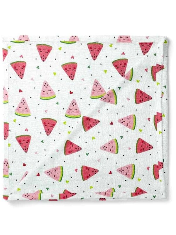 birlik1952 müslin kumaş muslin fabric baby swaddle blanket karpuz watermelon