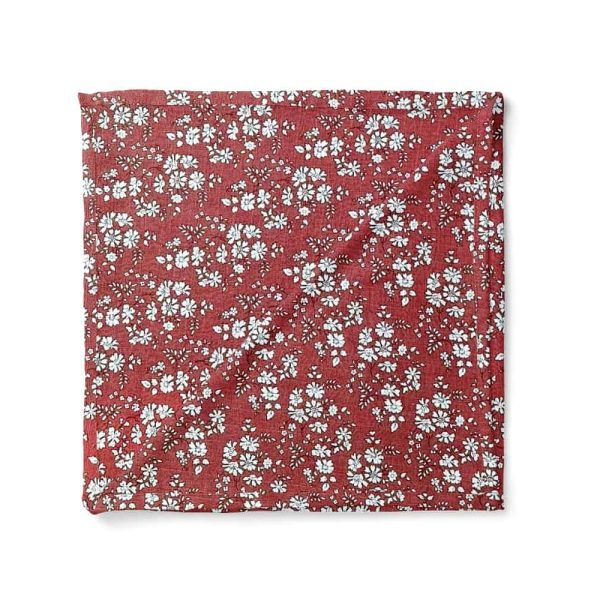birlik1952 müslin kumaş muslin fabric baby swaddle blanket daisy garden red