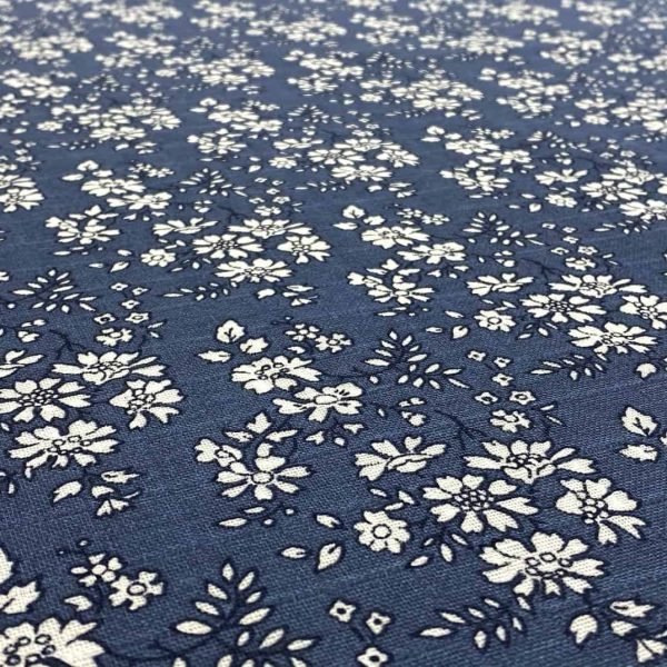 birlik1952 müslin kumaş muslin fabric meter metrelik baby kır bahçesi blue