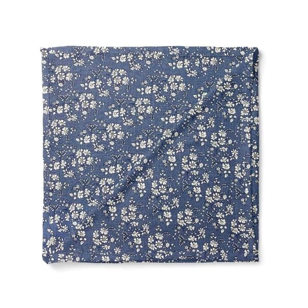birlik1952 müslin kumaş muslin fabric baby swaddle blanket daisy garden blue