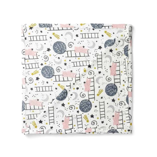 birlik1952 müslin kumaş muslin fabric baby swaddle blanket ladder merdiven