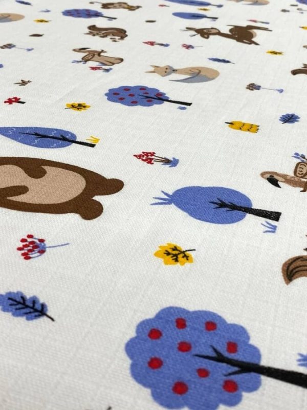 birlik1952 müslin kumaş muslin fabric meter metrelik orman ayı