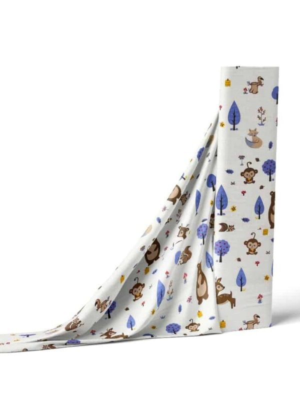 birlik1952 müslin kumaş muslin fabric meter metrelik orman ayı