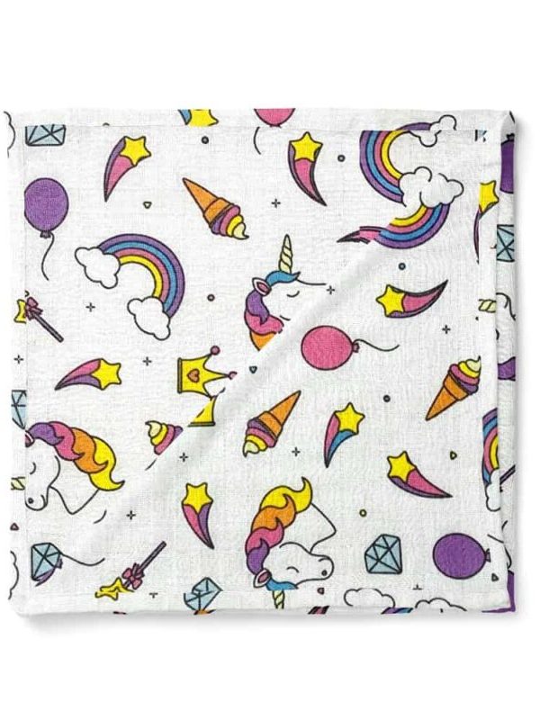 birlik1952 müslin kumaş muslin fabric baby swaddle blanket unicorn