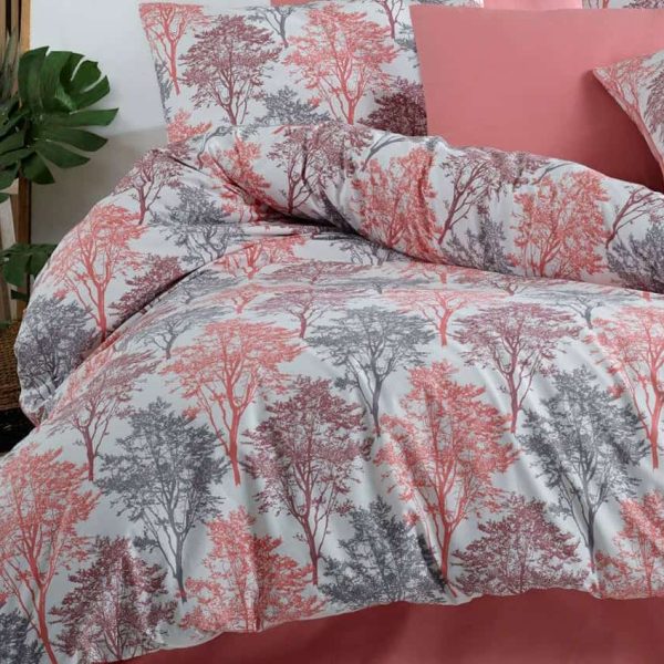 birlik1952 poplin nevresim takımı pamuklu bed linen ağaç