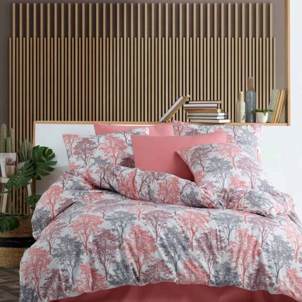 birlik1952 poplin nevresim takımı pamuklu bed linen ağaç