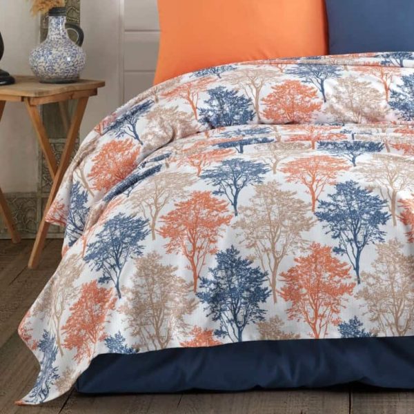 birlik1952 poplin nevresim takımı pamuklu bed linen ağaç tree