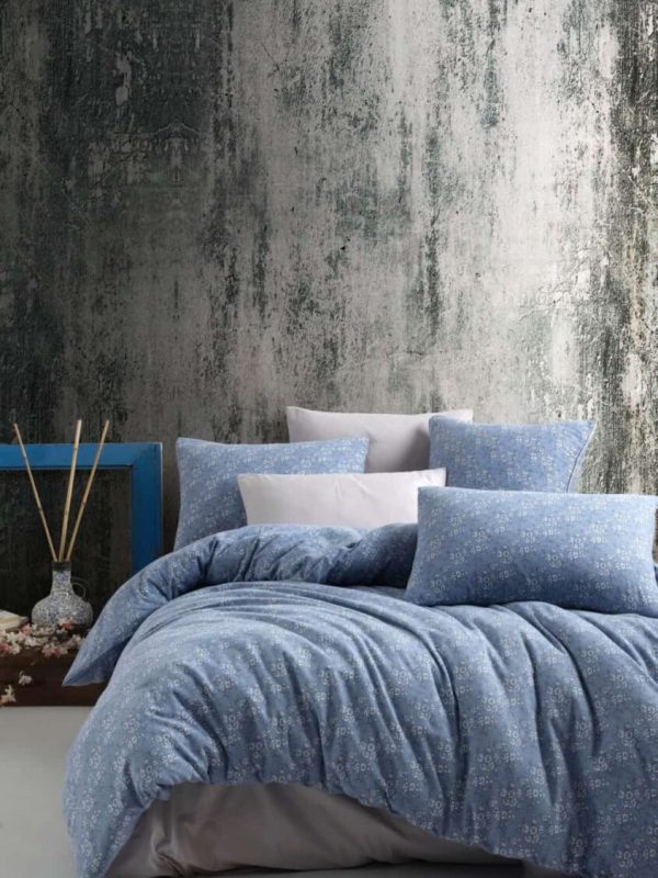 birlik1952 poplin nevresim takımı pamuklu bed linen kır bahçesi