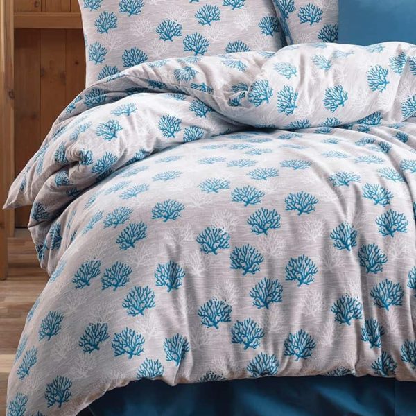 birlik1952 poplin nevresim takımı pamuklu bed linen mercanlar