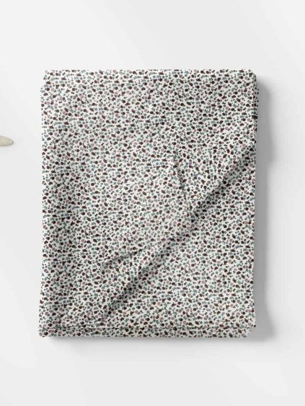 birlik1952 penye kumaş 2 iplik şardonlu elbiselik fabric çıtır çiçek