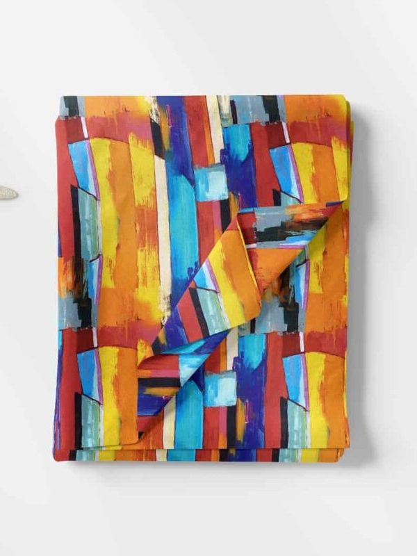 birlik1952 penye kumaş 2 iplik şardonlu elbiselik fabric rengarenk