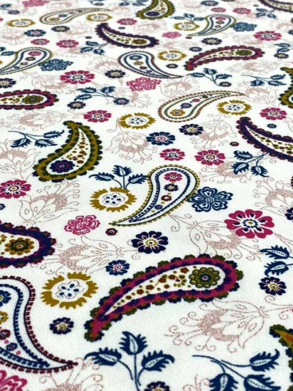 birlik1952 penye kumaş 2 iplik şardonlu elbiselik fabric şal desen