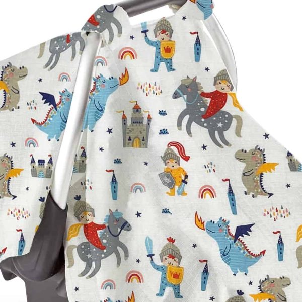 birlik1952 puset örtüsü müslin kumaş fabric stroller ejderha