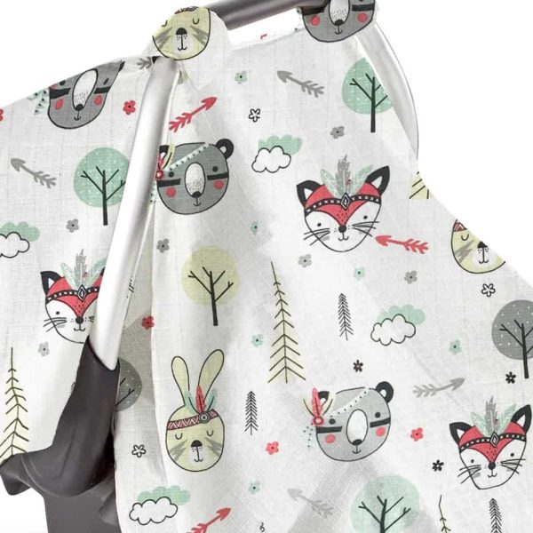 birlik1952 puset örtüsü müslin kumaş fabric stroller rabbit