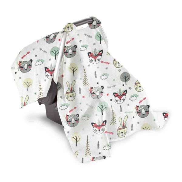 birlik1952 puset örtüsü müslin kumaş fabric stroller rabbit