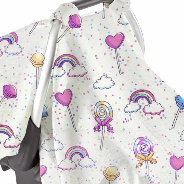 birlik1952 puset örtüsü müslin kumaş fabric stroller lolipop