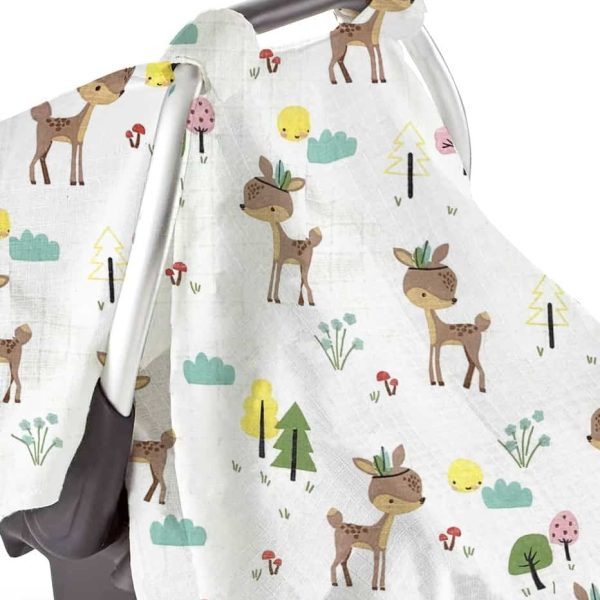 birlik1952 puset örtüsü müslin kumaş fabric stroller ceylan deer