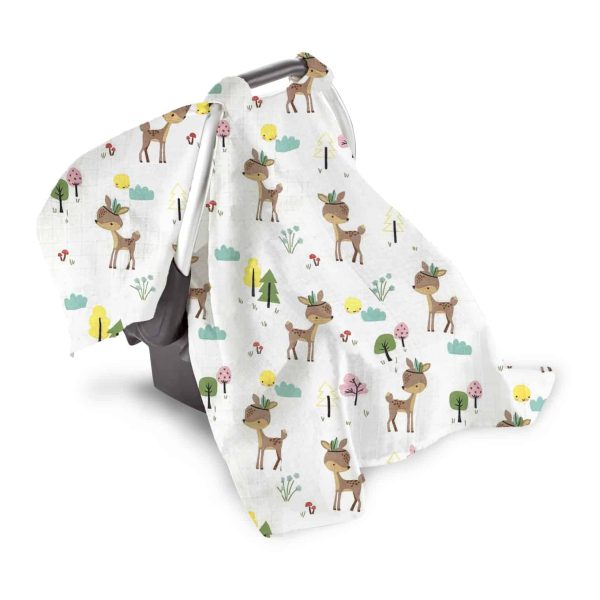 birlik1952 puset örtüsü müslin kumaş fabric stroller ceylan deer