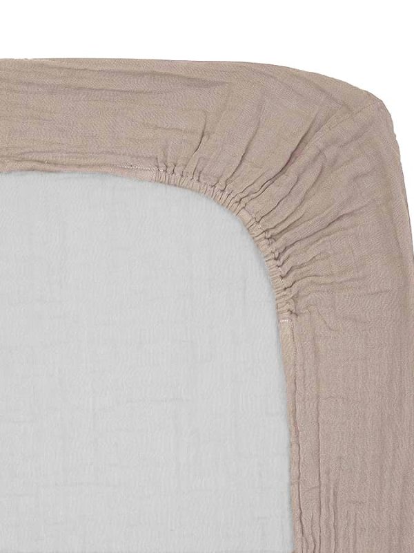 birlik1952 4 kat multi müslin alt değiştirme matı kılıfı örtüsü changing mat cover baby muslin crinkle bej cappicino