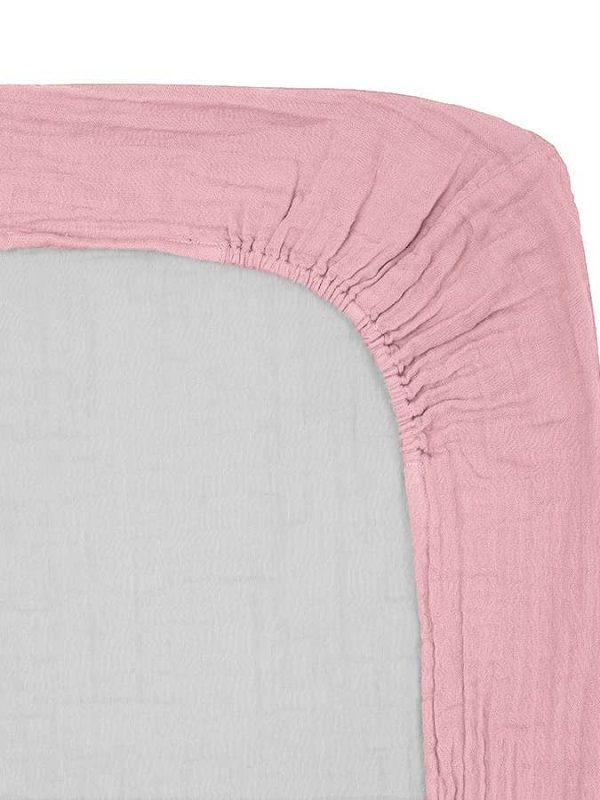 birlik1952 4 kat multi müslin alt değiştirme matı kılıfı örtüsü changing mat cover baby muslin crinkle pink pembe
