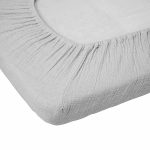 birlik1952 ipliq 4 kat double multi muslin müslin bebek çocuk lastikli çarşaf baby bed sheet linen crinkle white beyaz