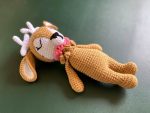 birlik1952 amigurumi oyuncak peluş bebek diş kaşıyıcı çıngırak emzik askısı ceylan deer