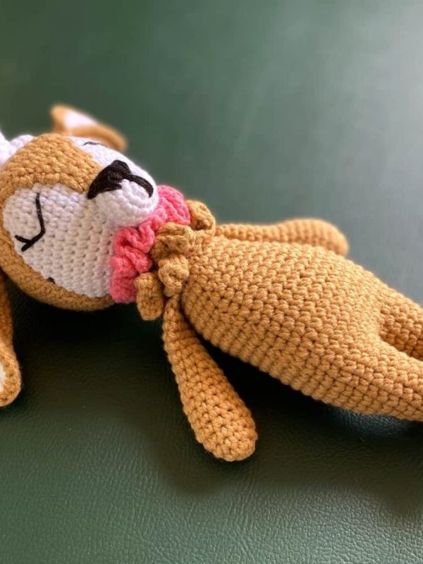 birlik1952 amigurumi oyuncak peluş bebek diş kaşıyıcı çıngırak emzik askısı ceylan deer
