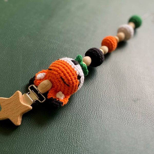 birlik1952 amigurumi oyuncak peluş bebek diş kaşıyıcı çıngırak emzik askısı tilki fuchs fox