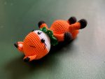 birlik1952 amigurumi oyuncak peluş bebek diş kaşıyıcı çıngırak emzik askısı tilki fuchs fox